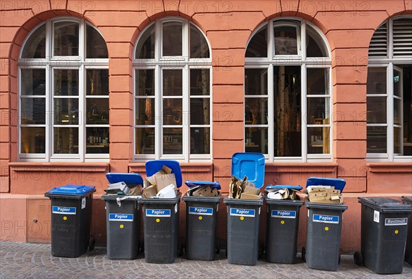 Environmental bins for paper waste