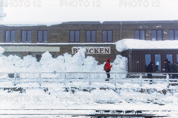Snowed-in Brocken railway station