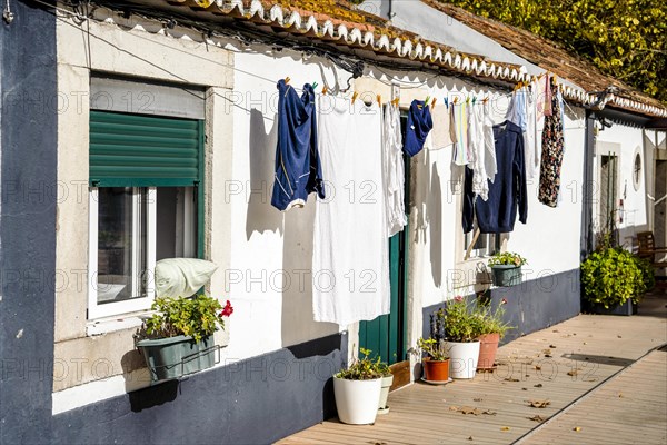 Traditional Portuguese house with laundry in Azeitao