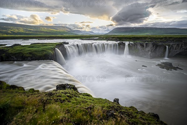 Gooafoss Waterfall in Summer