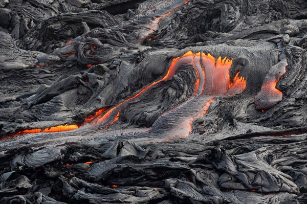 Glowing lava