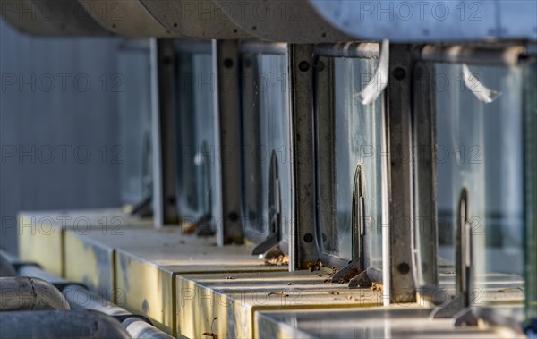 Abandoned ticket offices at the entrance to the Olympic Stadium