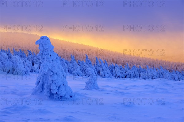 Sunrise on the summit of the Brocken