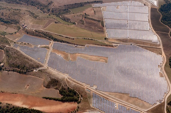 Photovoltaic system on the Plateau de Valensole