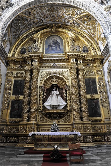 Beautiful interior of the Church of Santo Domingo de Guzman