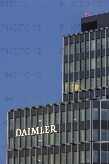 Daimler lettering on building