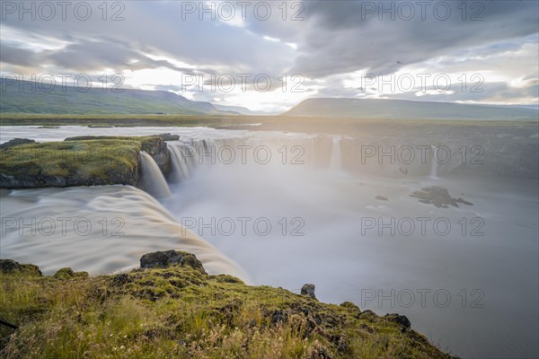 Gooafoss Waterfall in Summer