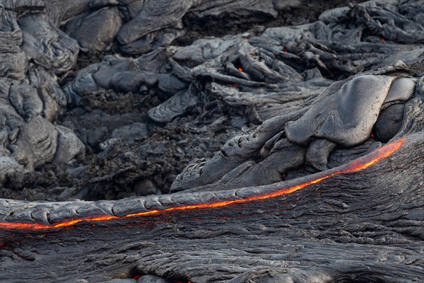 Glowing lava