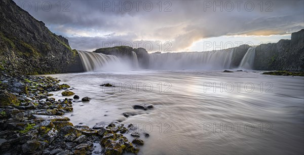 Gooafoss Waterfall in Summer