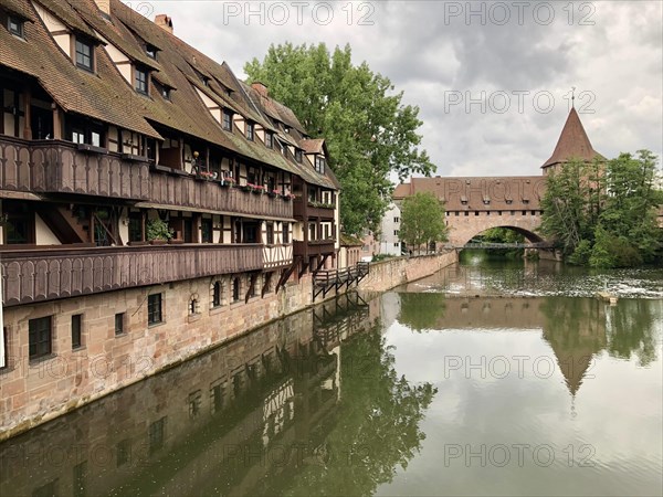 Kettensteg and Fronveste on the Pegnitz