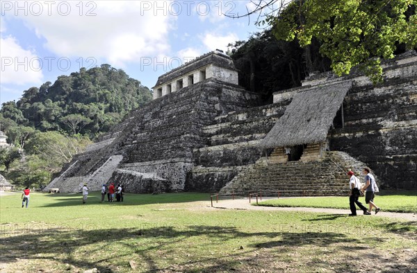 Pre-Columbian Maya site of Palenque