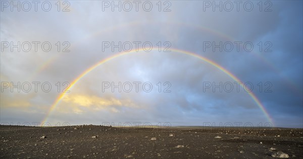 Double rainbow in the Icelandic highlands