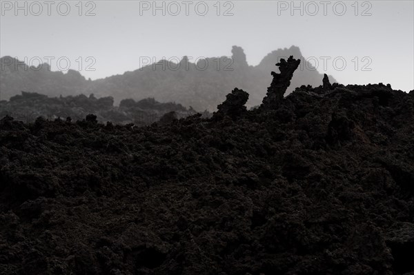 Cooled lava flow