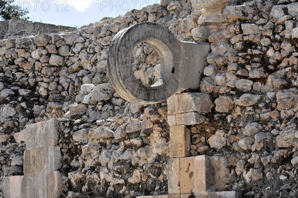 Carved ring of the ball court