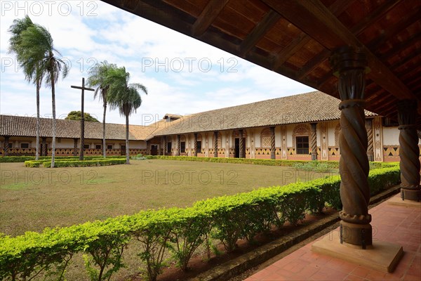 Inner courtyard of the mission church Catedral Inmaculada