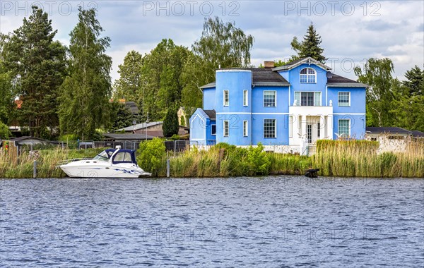 Residential houses on the Dahme near Koepenick