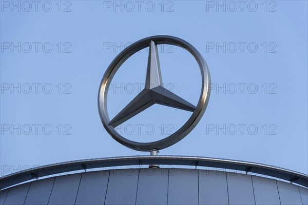 Mercedes star on building of Mercedes Benz branch