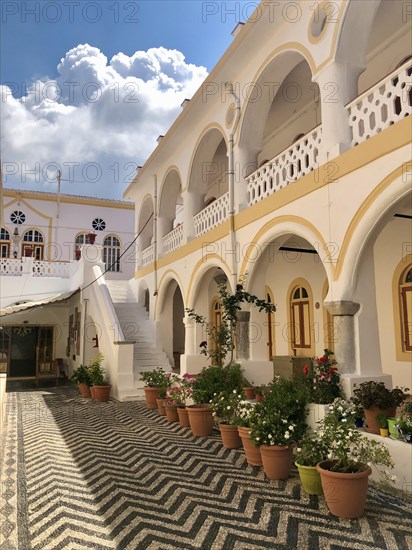 Inner courtyard with flowers