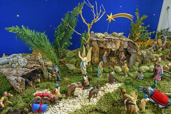 Nativity scene with the Three Kings