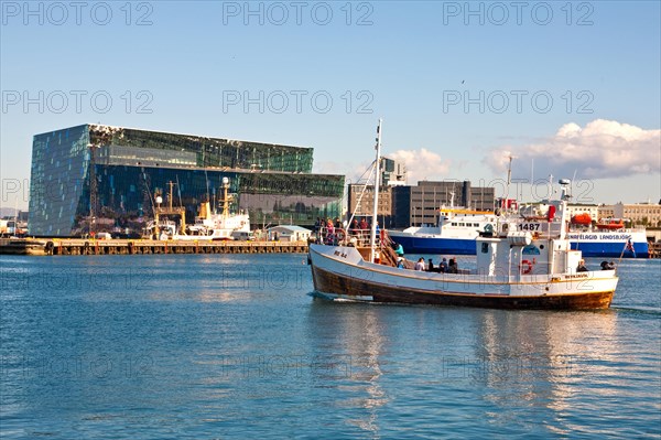 Harbour with Harpa Concert Hall