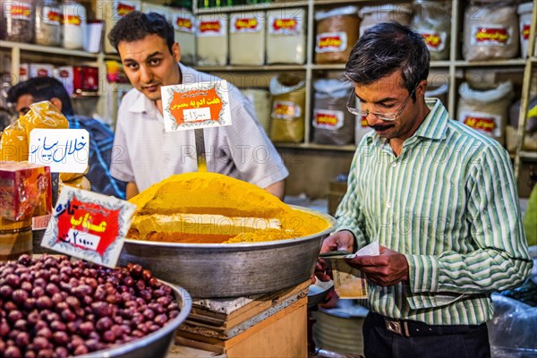 Lovingly constructed spice stalls