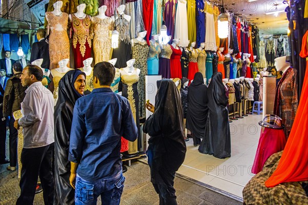 Colourful clothing shops