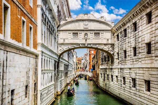 Prison connected by the Bridge of Sighs