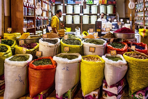 Lovingly constructed spice stalls