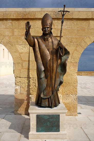 Statue of Benedict XVI Sanctuary of Santa Maria di Leuca