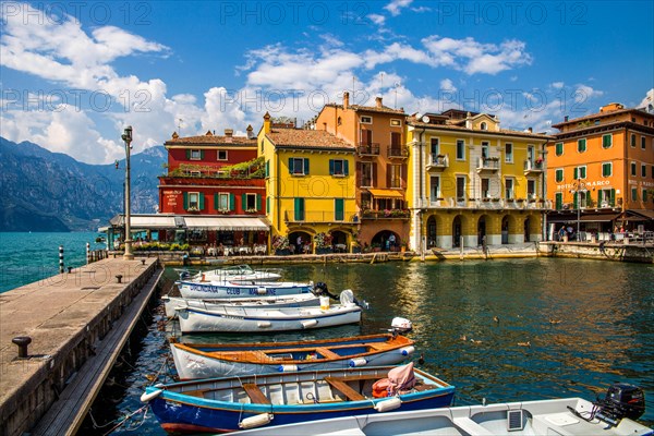 Port of Malcesine on Monte Baldo