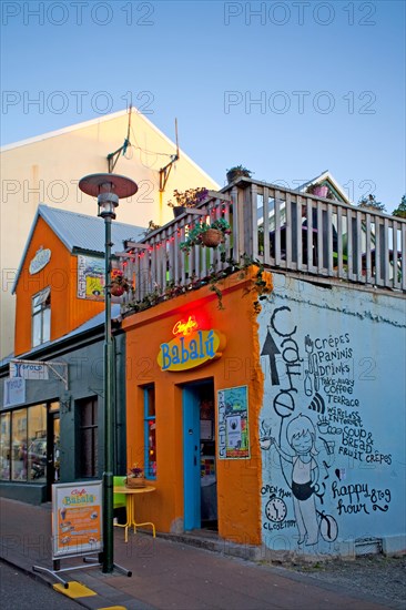 Shopping and restaurant mile in Bankastraeti and Laugavegur