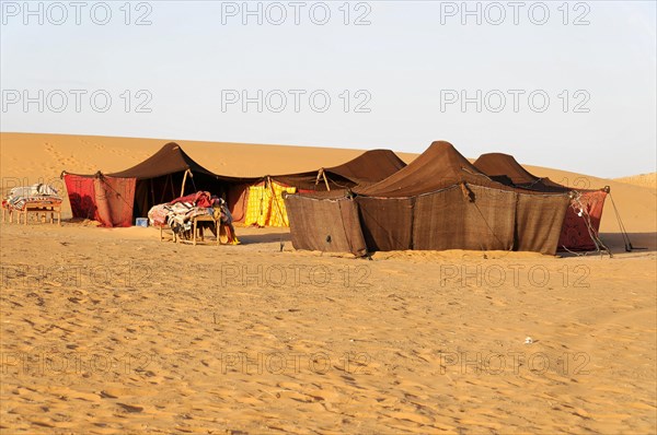 Berber tents in the Erg Chebbi desert
