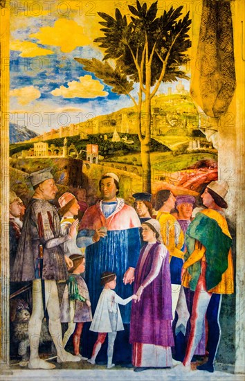 Fresco: Ludovico's Meeting with his Second Son Frances