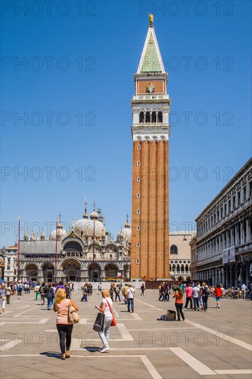 St Mark's Square with St Mark's Cathedral and Campanile