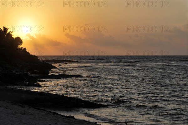 Sunset at Playa del Carmen