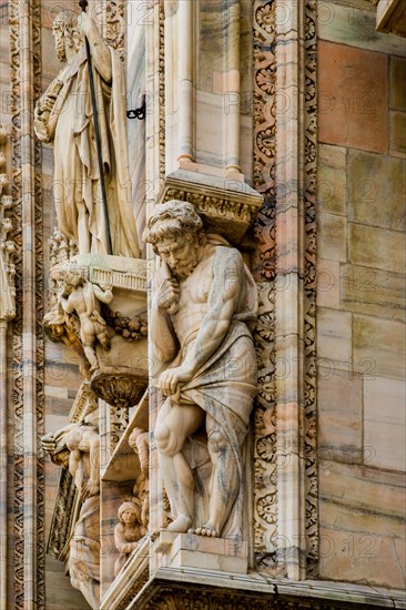 Milan Cathedral in white marble