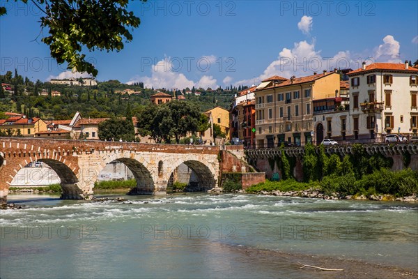 Bank of the Adige with Ponte Pietra