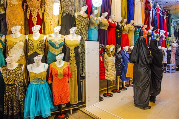 Colourful clothing shops