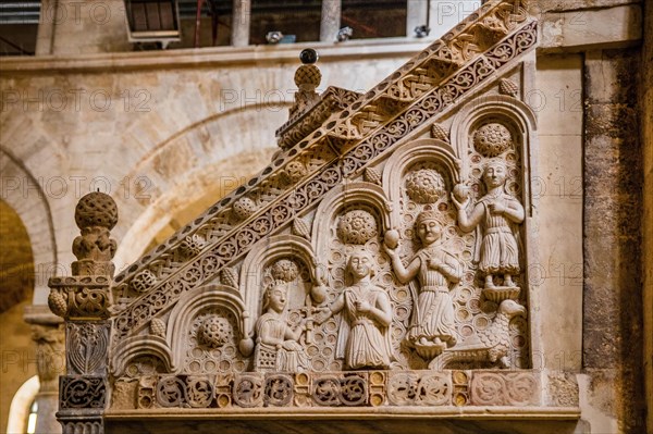 Marble relief on the ascent of the pulpit from 1229