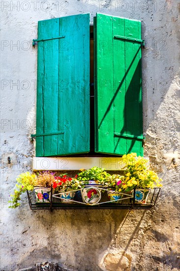 Old town of Malcesine on Monte Baldo