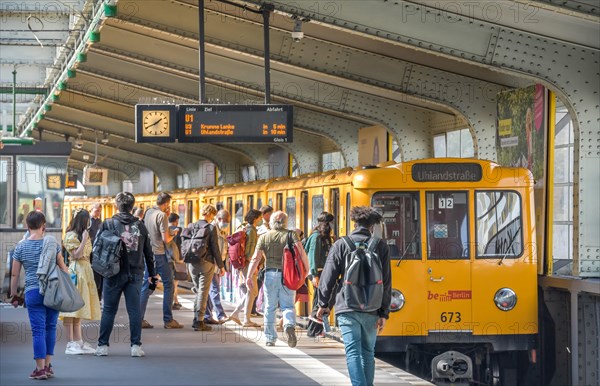 Underground station with passengers