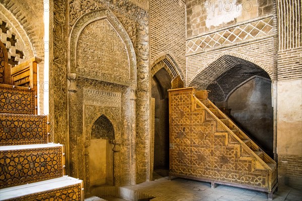 Shabestan and Uljayto Mihrab at the West-Iwan