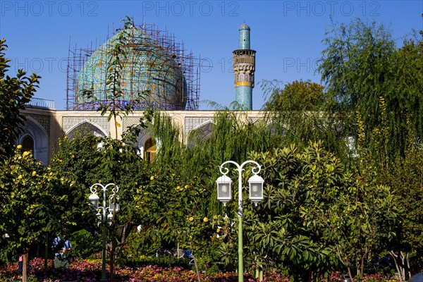 View from the Abbasi Hotel of the Medrese-ye-Chahar Bagh