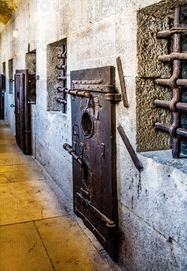 Prison connected by the Bridge of Sighs