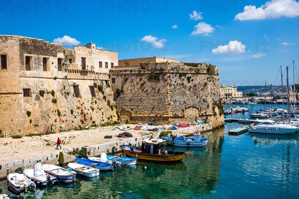 Castelo with fishing port Gallipoli