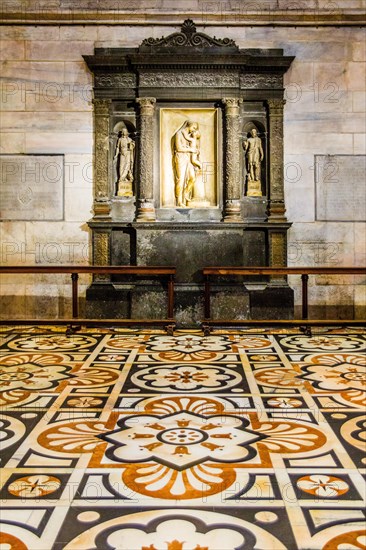 Interior with marble floor