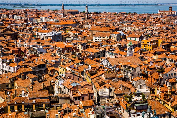 View of the roofs of Venice from the Campanile