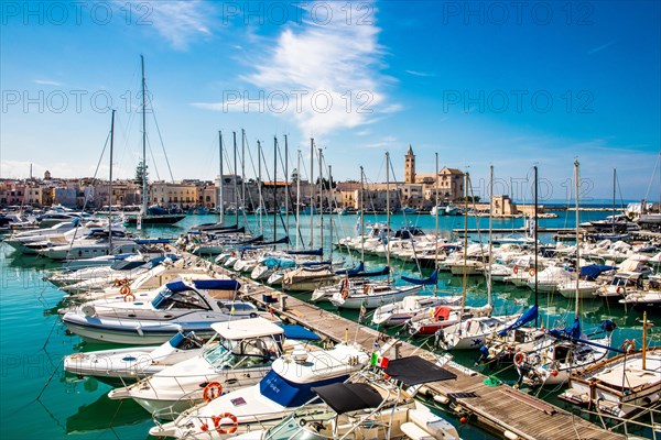 View of marina and old town