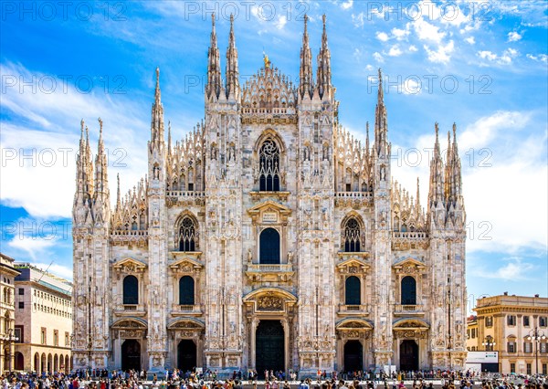 Milan Cathedral in white marble