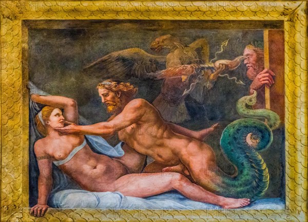 Zeus in bed with Olympia